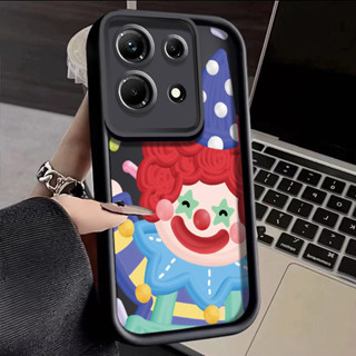 HP Infinix Note 30 Note 30 Pro 手機殼小丑卡通圖案雙軟矽膠保護手機殼矽膠保護殼軟殼
