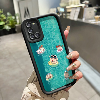 SAMSUNG 外殼 HP三星Galaxy A31手機殼矽膠手機殼小新蠟筆紋外殼質感軟殼波邊軟殼手機殼