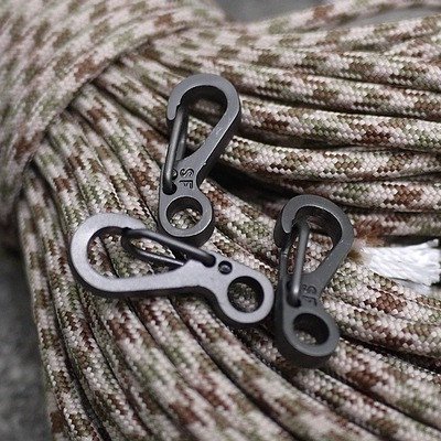 Gantungan Carabiner 迷你鑰匙扣掛扣登山扣迷你鑰匙扣登山扣鑰匙圈多功能帶鎖鋁合金鋁登山扣衣架 Quic