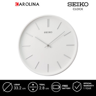 掛鐘 QXA765W SEIKO QXA765W 模擬白色錶盤白色木殼掛鐘