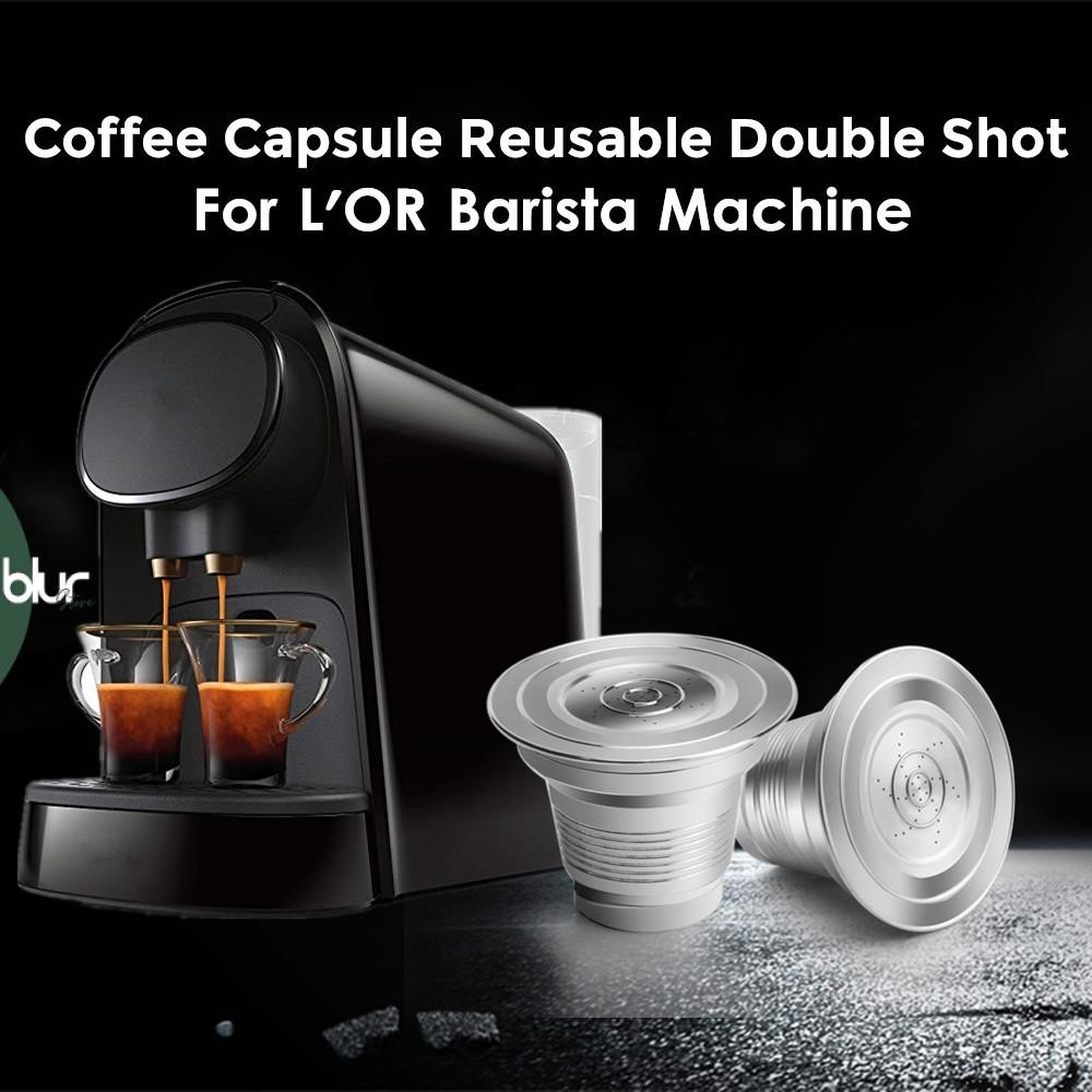Icafilas 咖啡膠囊可重複使用咖啡膠囊大號適用於 L'OR Barista BCC46