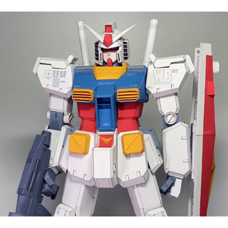 高達 RX-78-2 1:60 比例動漫紙藝微型可動人偶 diy 紙工藝品益智玩具兒童成人學習教育遊戲禮物壓鑄紙折疊藝術