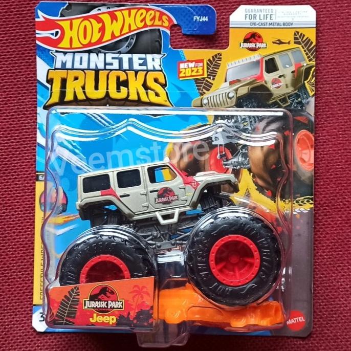 Mattel Hotwheels 1:64 Jeep Wrangler 侏羅紀怪物卡車