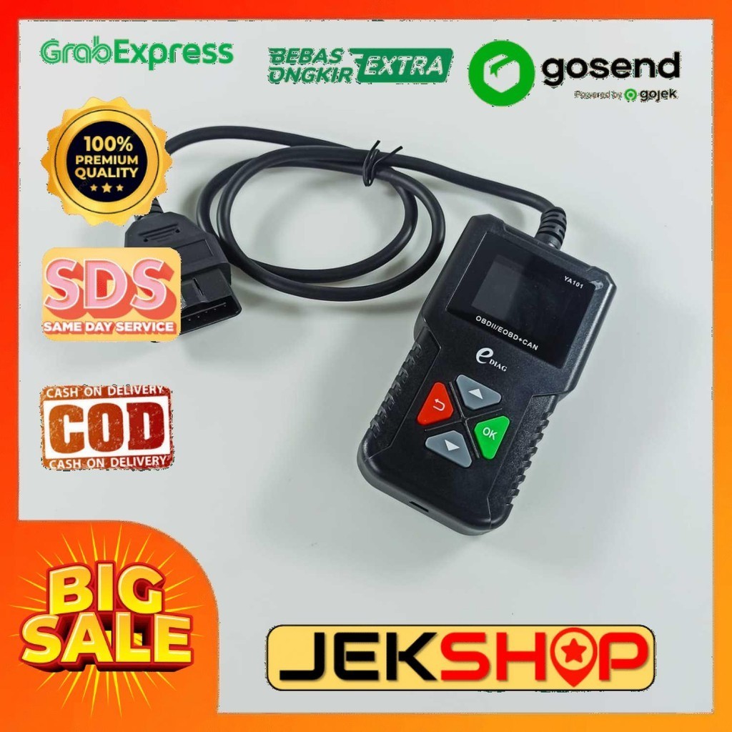 汽車診斷代碼閱讀器 OBD2 汽車發動機掃描儀工具 YA101 KINGBOLEN