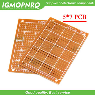 5Pcs 5x7cm 5 * 7新原型紙銅PCB通用實驗矩陣電路板5CM * 7CM