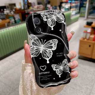 XIAOMI HP 小米13T Pro Redmi K60 Ultra手機殼全手機保護殼蝴蝶色兩殼軟紋圖案軟殼波浪邊框手