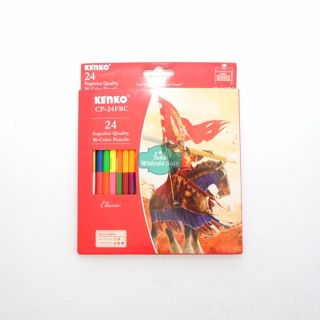 Kenko 彩色鉛筆 CP-24FBC 48 色 24 支雙色鉛筆