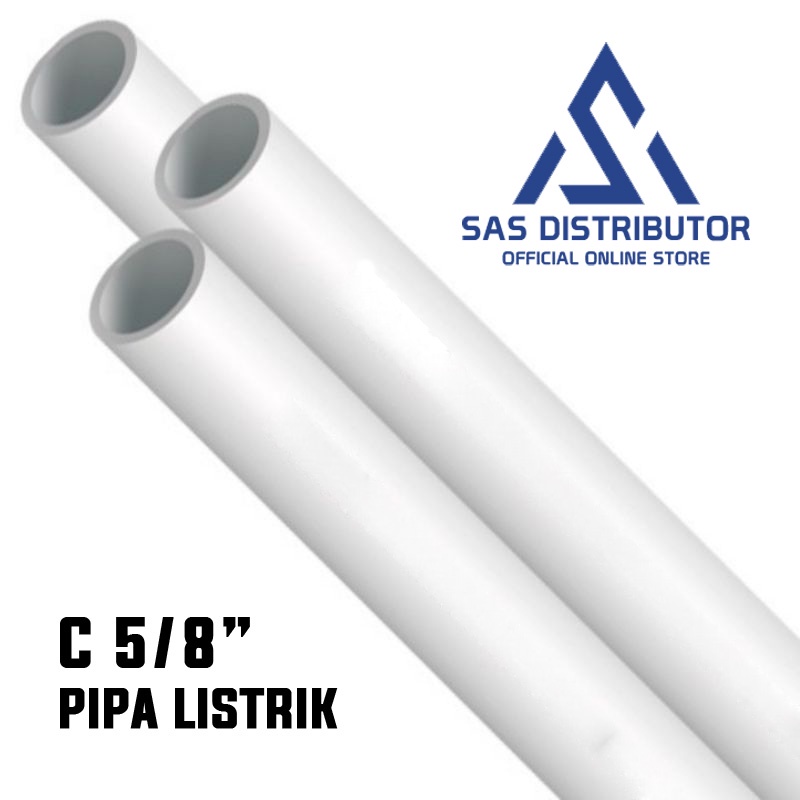 Putih 電管 C 5/8 英寸 PVC 1 米電管白色導管 5/8 英寸水管 5/8