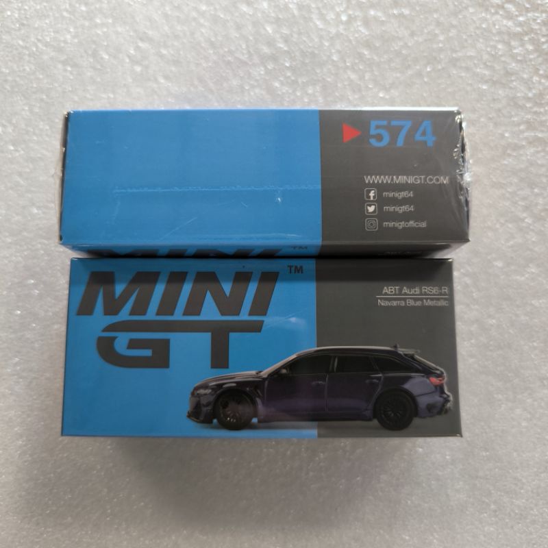 Mini GT 574 ABT 奧迪 RS6-R 納瓦拉藍金屬色