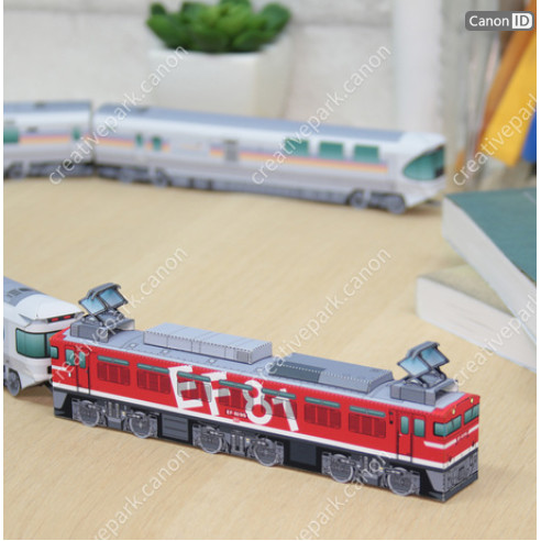 電動機車火車 EF81 95 papercraft 微型可動人偶 diy 手工藝益智玩具兒童成人學習教育禮物遊戲禮物壓鑄