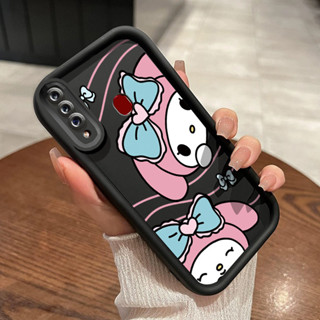 SAMSUNG HP 三星 Galaxy A20s 手機殼 Melody 圖案手機殼雙軟矽膠保護手機殼新款矽膠保護殼軟殼