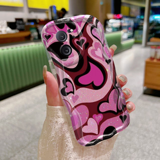 XIAOMI HP 小米 13T Pro Redmi K60 Ultra 手機殼不規則愛心圖案手機殼軟矽膠殼防摔安全殼軟
