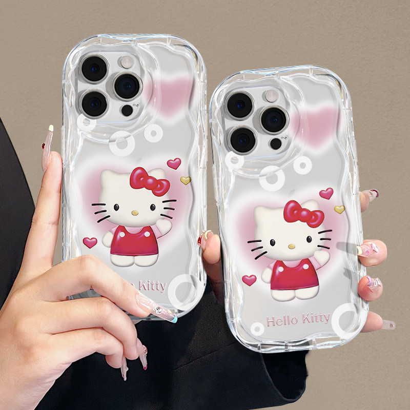 Wave Hello Kitty 手機殼 Hp Vivo 適用於 Y12 Y17S Y35 Y16 適用於 Vivo Y