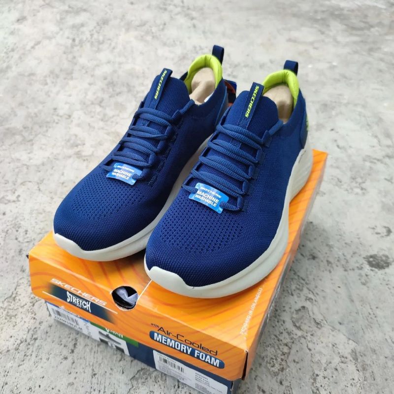 思克威爾 Skechers Lite Pro 海軍藍跑步運動鞋 45 碼
