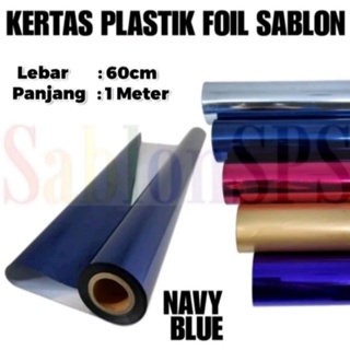 塑料箔紙 60CMX5M TRANSFER 絲網印刷海軍藍