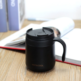HOT&COOL 馬克杯不倒翁咖啡杯不含 BPA 不銹鋼 350ml HC300