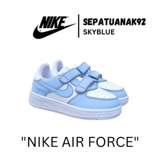 耐吉 Nike Air Force 1 天藍色男童女童鞋