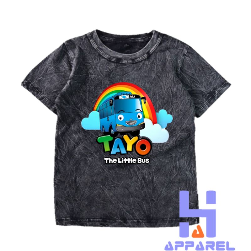 Tayo THE LITTLE BUS 水洗兒童 T 恤
