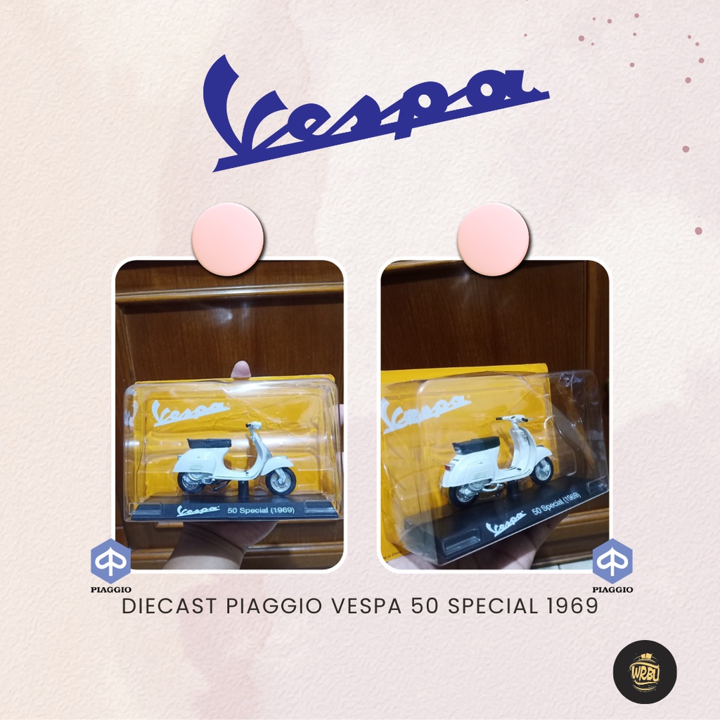 壓鑄比亞喬 Vespa 50 Special 1969 白色