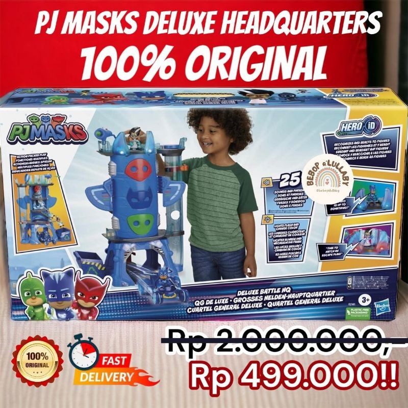 Pj MASKS DELUXE HQ Toys Headquarters PJ MASK ORIGINAL CATBOY