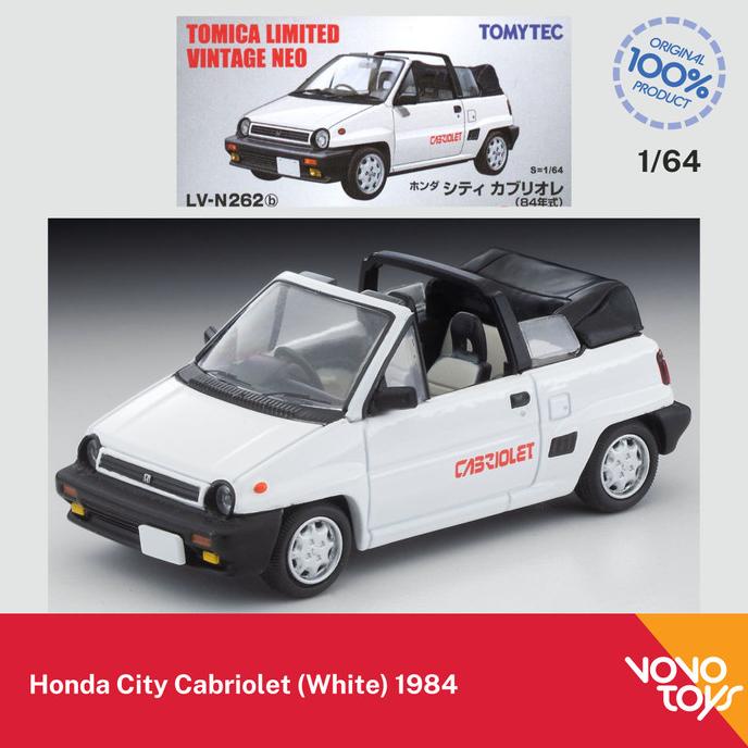 HONDA Tomica 限量復古 Neo TLV-N262b 本田城市敞篷車白色 1984