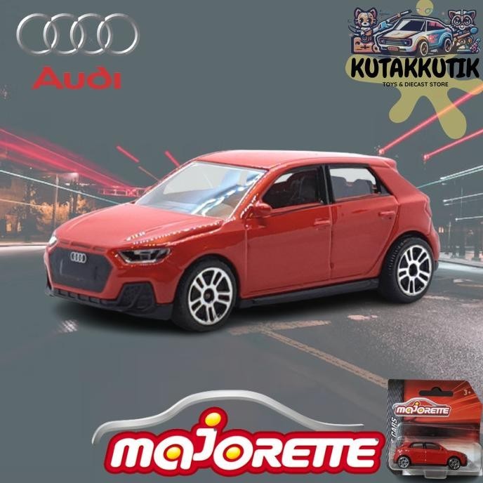 Merah Majorette 玩具車 SUV 奧迪 A1 MK2 Sportback 紅色街車