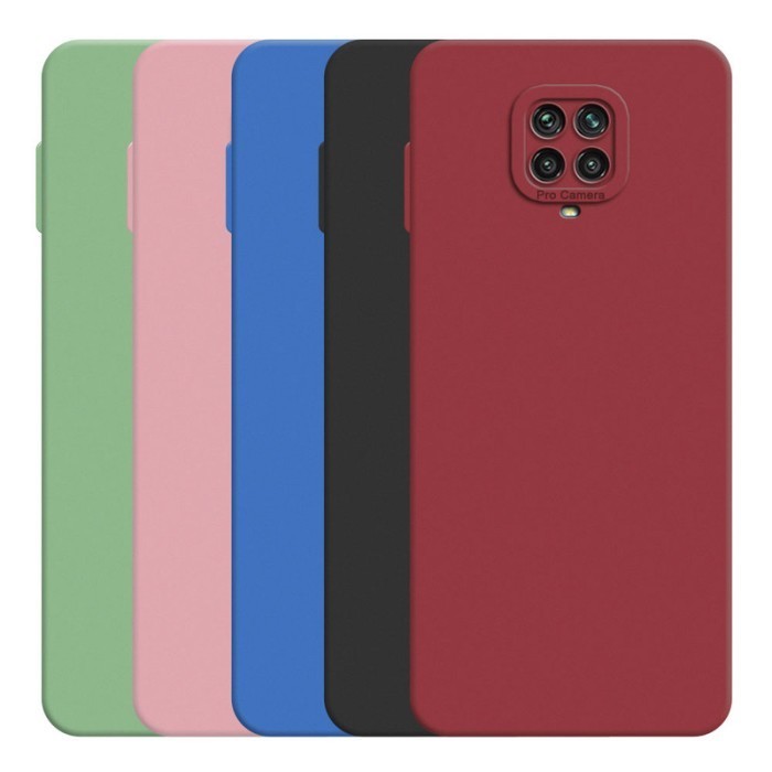 REDMI XIAOMI 矽膠套小米紅米 Note 9 Pro 保護套 Macaron Model Pro 相機顏色隨機