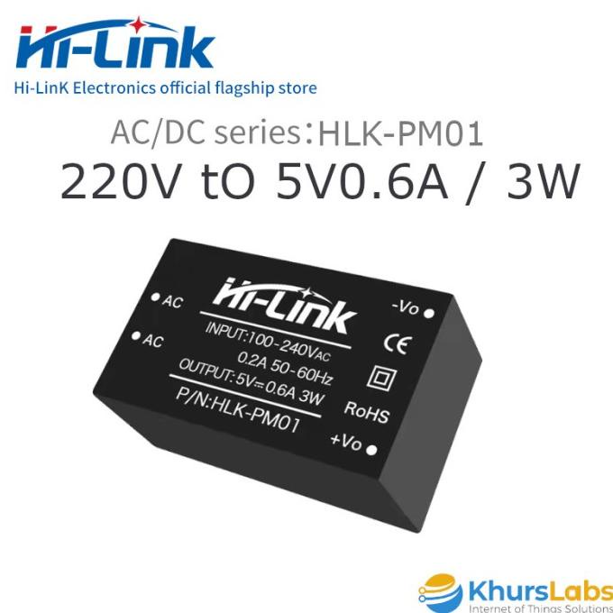 Hi-link HLK-PM01 AC 220V 轉 DC 5V 3watt 0.6A Hilink 電源