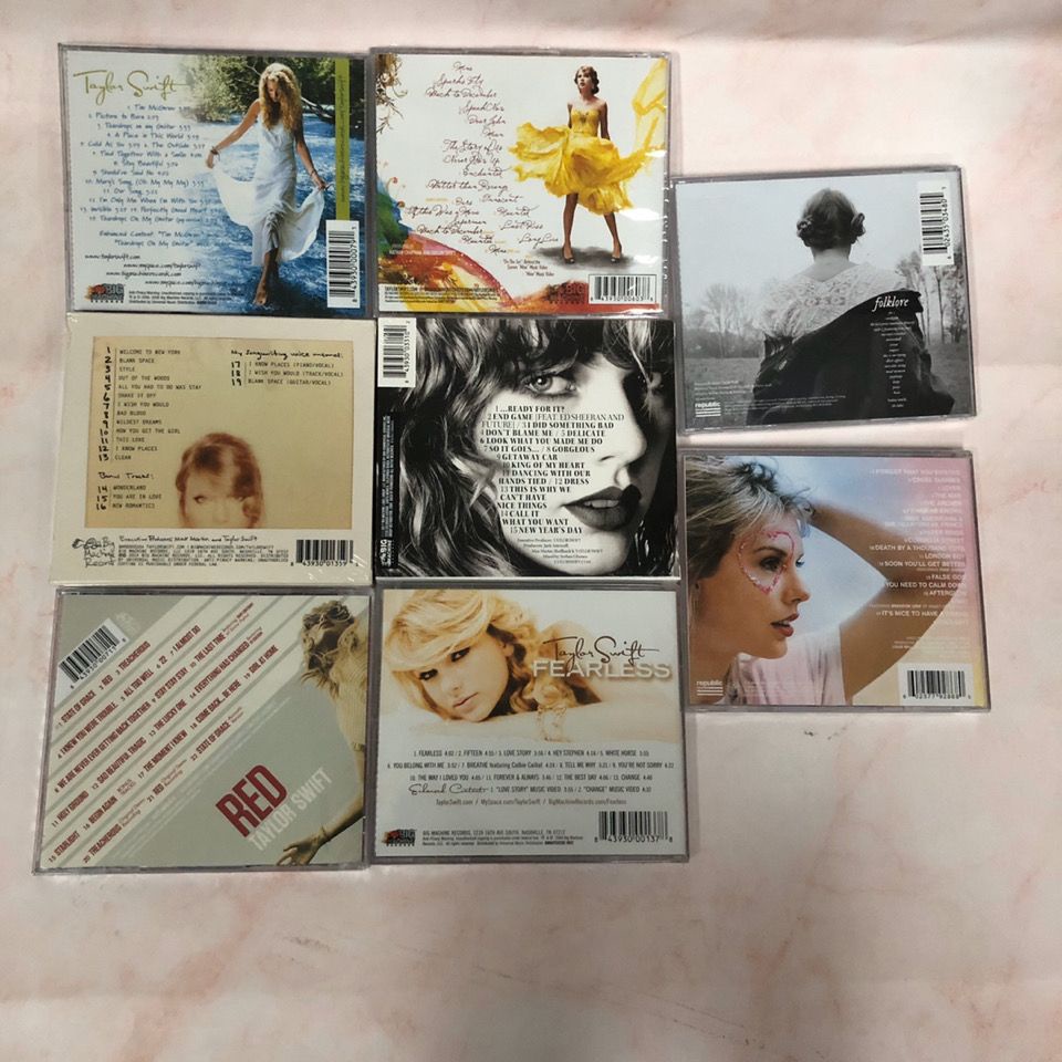 MG3CXQYL 黴黴 泰勒斯威夫特10CD Taylor Swift Lover 全集海報美版 紅標