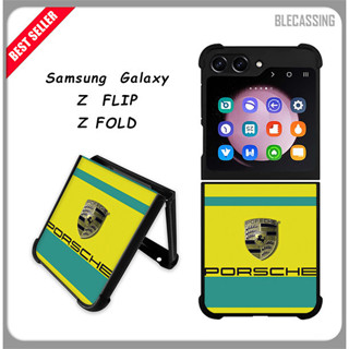SAMSUNG PORSCHE 硬殼外殼保護套三星 Galaxy Z Flip Fold 5 4 3 5G 定製保時捷