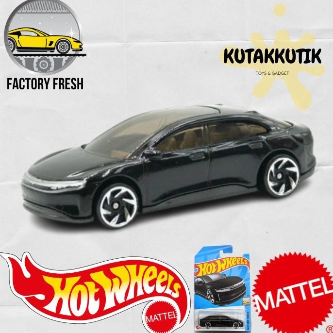 HOT WHEELS Hitam 風火輪電動車 EV Lucid Air 黑色批次 J 2023 工廠新鮮