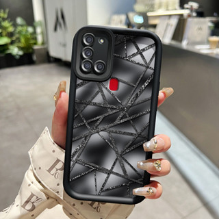 SAMSUNG HP 三星 Galaxy A21S 手機殼保護性藝術圖案手機殼新款軟矽膠手機殼兩人保護殼軟殼