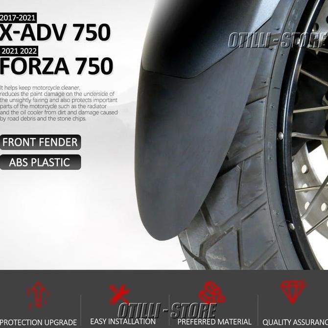 HONDA ABS 摩托車前擋泥板防濺擋泥板配件 2021 2022 適用於本田 Forza 750 Forza750