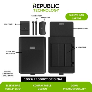 免費送貨袖帶支架筆記本電腦包皮套保護套,適用於筆記本電腦 Macbook Republic 技術