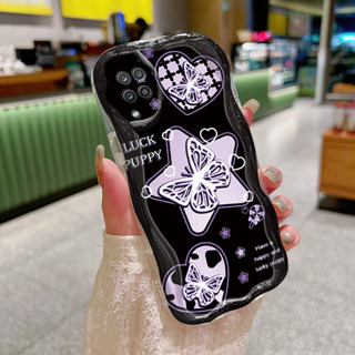 SAMSUNG HP 手機殼適用於三星 Galaxy A12 4G A12 5G M12 F12 手機殼保護軟殼星蝴蝶手