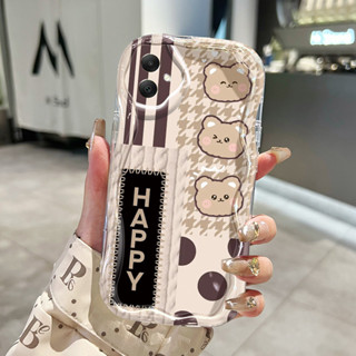 SAMSUNG HP 手機殼適用於三星 Galaxy A05 A05s 手機殼保護殼 Happy Bear 手機軟殼由矽