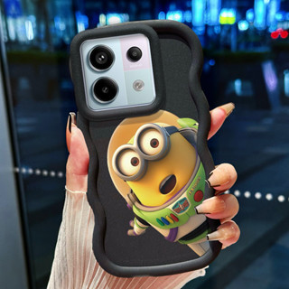 XIAOMI REDMI HP 手機殼適用於小米紅米 Note 13 Pro 5G 手機殼小黃人圖案矽膠保護套新款時尚手