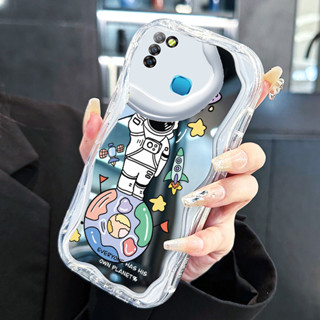 外殼 HP 適用於 Infinix Smart 5 外殼外殼 Happy Astronaut Mirror HP 軟殼手