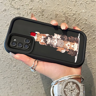 SAMSUNG HP 手機殼適用於三星 Galaxy A21S 手機殼可愛小貓圖案手機殼矽膠軟殼防摔外殼