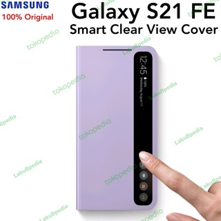 SAMSUNG 原裝三星 Galaxy S21 FE Smart Clear View Cover S21FE 翻蓋外殼