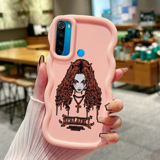 REDMI HP XIAOMI 小米紅米 Note 8 Note 8T 手機殼白髮女孩惠普手機殼新款時尚軟殼矽膠保護套