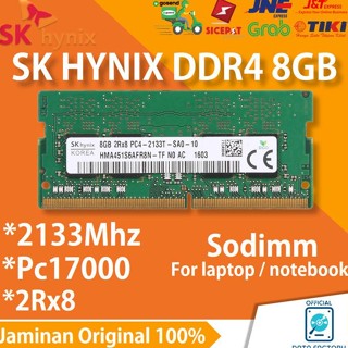 RAM 筆記本電腦 SK HYNIX DDR4 8GB 2133Mhz PC17000 SODIMM NB 內存筆記本