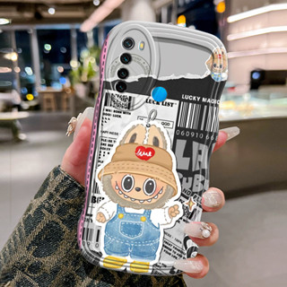 XIAOMI HP REDMI 惠普手機殼適用於小米紅米 Note 8 Note 8T 手機殼軟殼卡通惠普時尚透明波浪矽