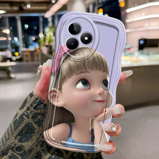 外殼 HP 適用於 Realme C53 Narzo N53 C51 C51s Note 50 外殼 HP 外殼女孩圖案