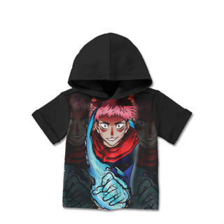 Jujutsu Kaisen兒童連帽衫T恤3D動漫衣服BH-JujutsuKaisen-8設計WD 1-12歲