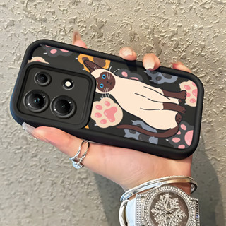 外殼 Hp Infinix Note 30 Note 30 Pro Case 軟殼連體小貓手機殼矽膠外殼製成