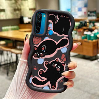 XIAOMI REDMI HP 小米紅米 Note 8 Note 8T 手機殼馬卡龍色系列軟矽膠殼手機殼可愛小貓紋外殼軟
