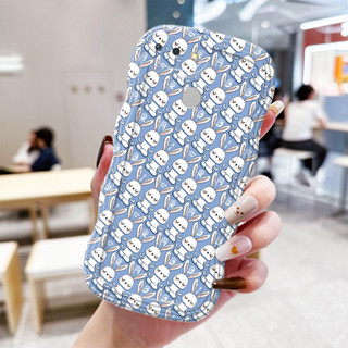 XIAOMI HP 手機殼適用於小米 Redmi 6 6A 手機殼軟殼兔子冥想圖案手機殼防摔支架矽膠外殼 Cesing