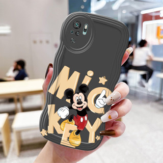 XIAOMI HP 外殼適用於小米 Redmi Note 10 Note 10s Note 10 Pro 外殼卡通滑鼠圖