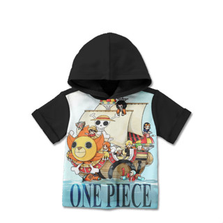 一件兒童連帽衫 T 恤 3D 動漫衣服 BH-OnePiece-13-designWD 適合 1-12 歲